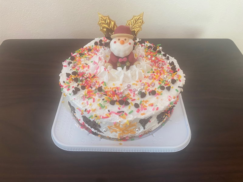 クリスマスケーキ作り