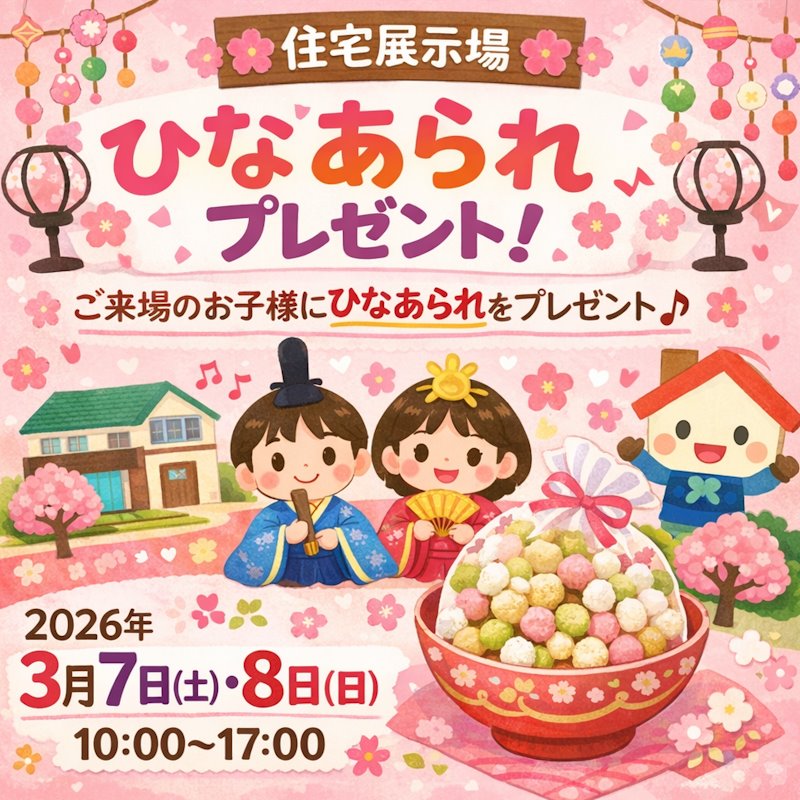 ひなあられプレゼント