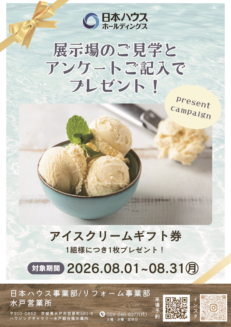 アイスクリームギフト券プレゼント