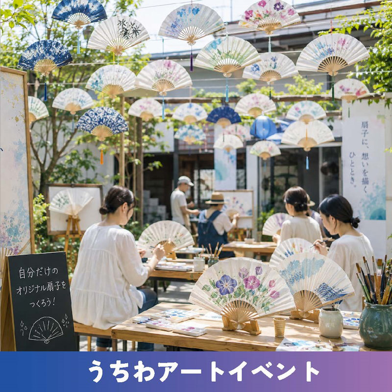 うちわアートイベント