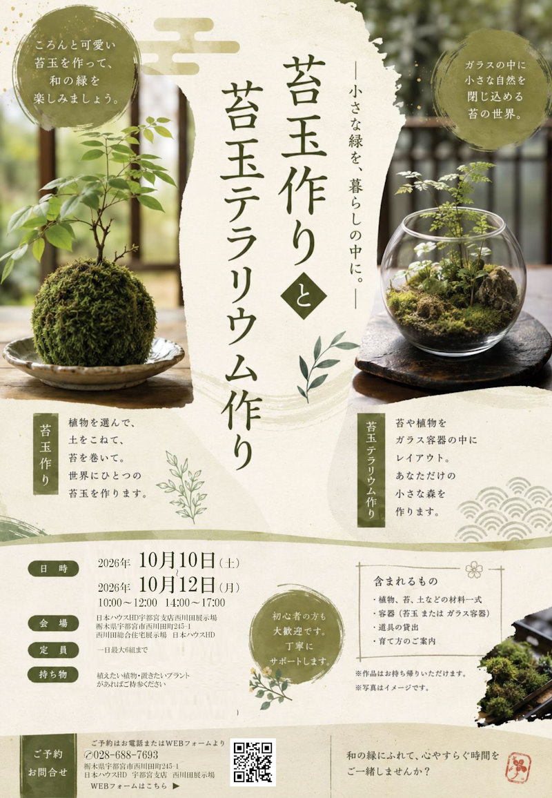 苔玉づくり