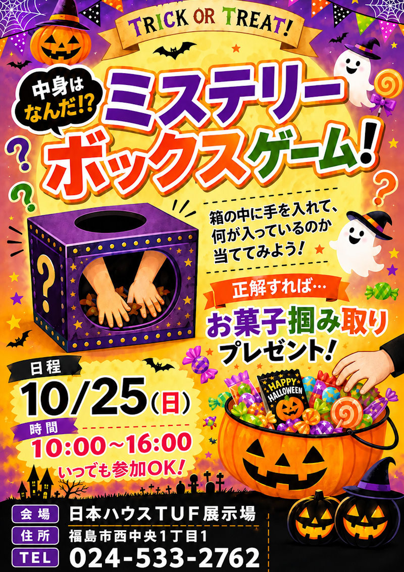 ハロウィン　ミステリーボックスゲーム