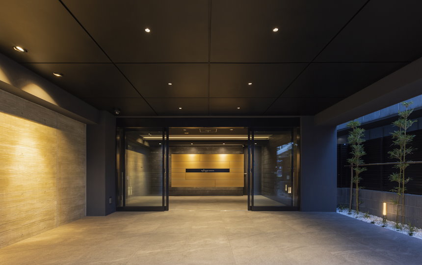 エントランスポーチ夜景