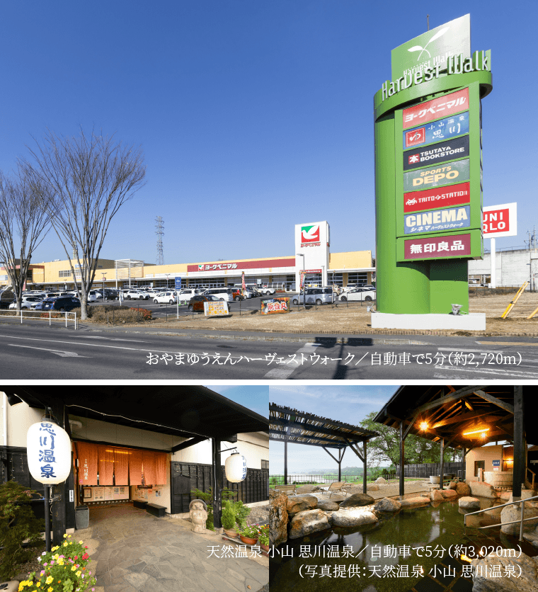 約70店舗の「衣・食・住+遊」の専門店が揃うイメージ画像