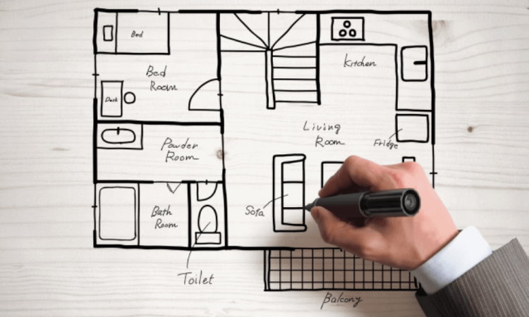 自分で間取り図をつくる方法