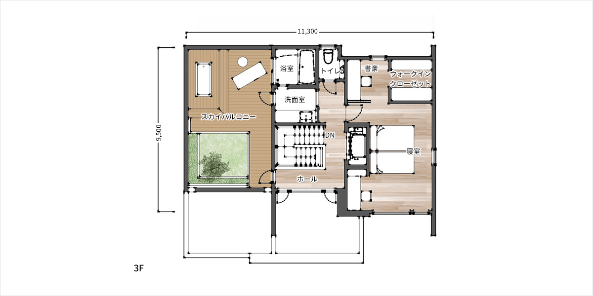 同居型 3F間取り