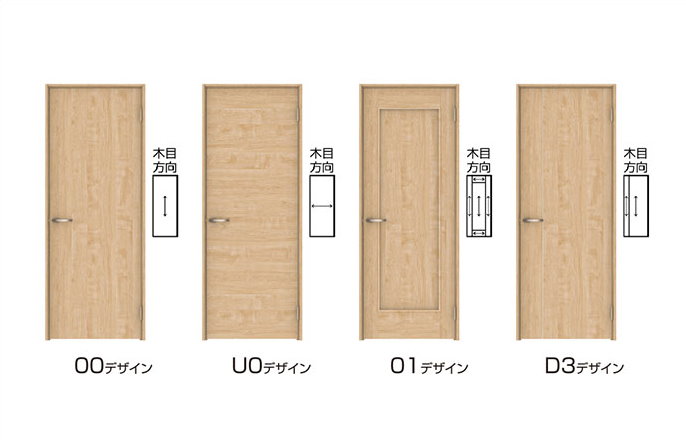 ハピア(BR)ドア 標準デザイン（H:2033mm）