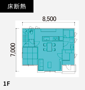 窓、壁断熱を1、2階に