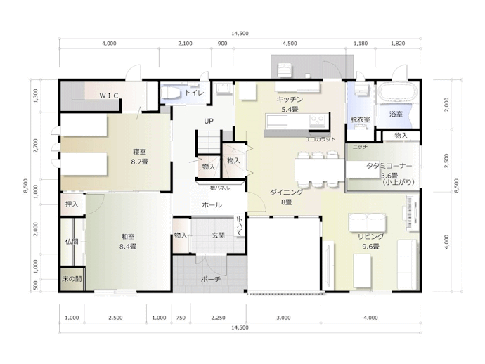 建物間取り