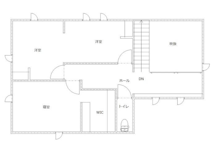 建物間取り