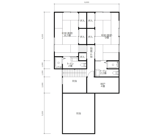 建物間取り