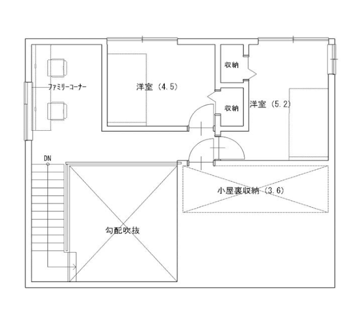 建物間取り