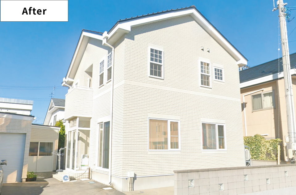 外壁タイル貼った後