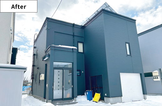 外壁重ね張り後